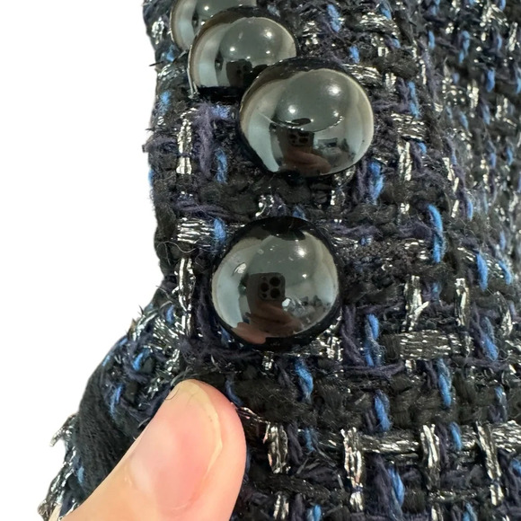 Veronica Beard Cooke Dicky Jacket in Navy. Size 6. - Picture 6 of 14